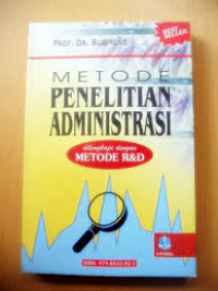 Image of Metode Penelitian Administrasi