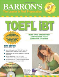 Image of Barron's The Leader in Test Preparation Toefl iBT