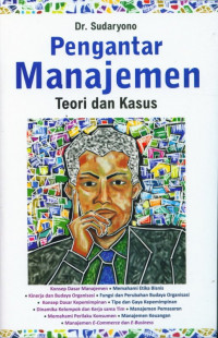 Image of Pengantar Manajemen Teori dan Kasus