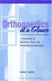 Image of Orthopaedics at a Glance: a handbook of disorders, tests, and rehabilitation strategics